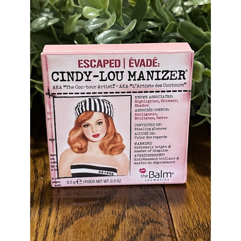THE BALM COSMETICS CINDY-LOU MANIZER HIGHLIGHTER SHIMMER EYESHADOW ORIGINAL 8.5g